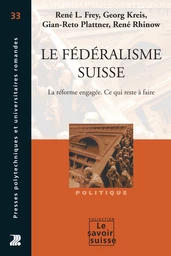 Le fédéralisme suisse