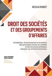 Droit des sociétés et des groupements d'affaires